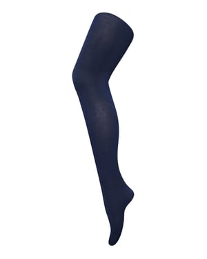 Dames 80 denier ondoorzichtige effen gekleurde panty's - Marine