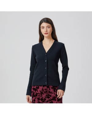 Vest met V-hals