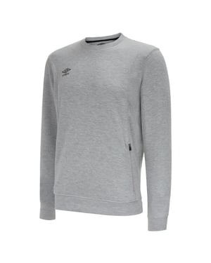 Umbro Heren Pro Stacked Logo Fleece Pullover (Grijze mergel/zwart)