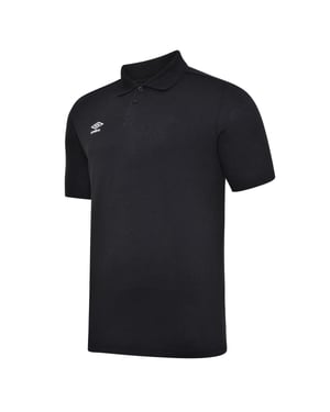 Umbro Heren Essential Poloshirt (Zwart/Wit)
