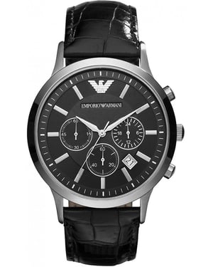 Emporio Armani Renato Heren Horloge Zwart AR2447
