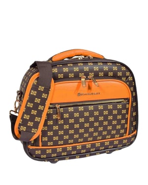 Bruine cosmetische tas