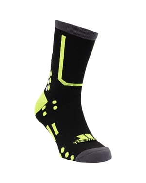 Trespass Unisex Dash Fietssokken voor volwassenen (Zwart)