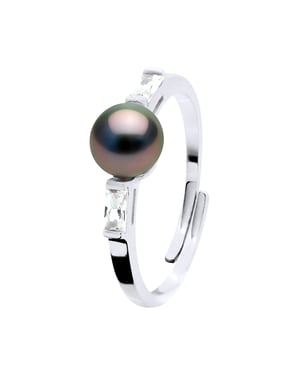 Ring Sieraden - Echte Gecultiveerde Tahiti Parels Rond 8-9 mm