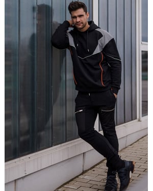 Les Hommes blouse Oversize Mannen zwart