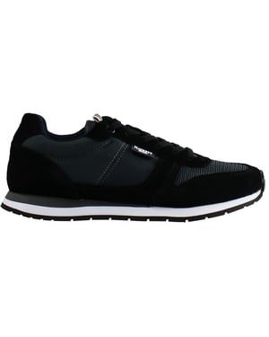 Hackett Eyelet Heren Zwarte Trainers