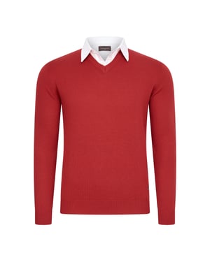 Cappuccino Italia Trui Mock Pullover Rood