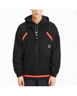 Puma TFS Tailored For Sport geweven zwarte trainingsjas voor heren 596464 01