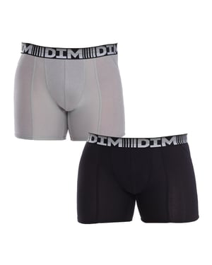 Pack-2 Heren 3D Flex Air Katoenen Lange Boxers D01N2