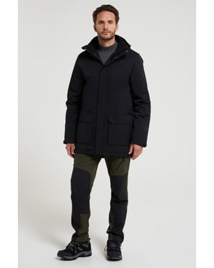 Mountain Warehouse Heren Ranger gewatteerde parka (Zwart)
