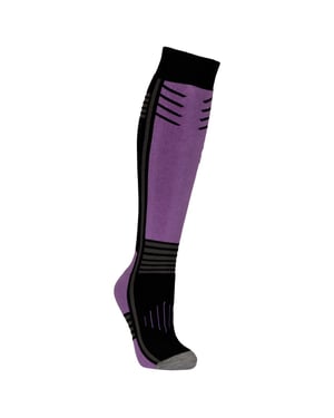 Trespass Unisex Adult Icy Skisokken (Zwart/Paars)