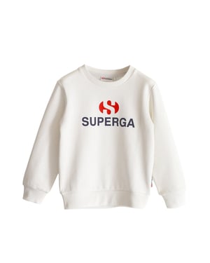 Superga Sweatshirt met kinderlogo (Wit)