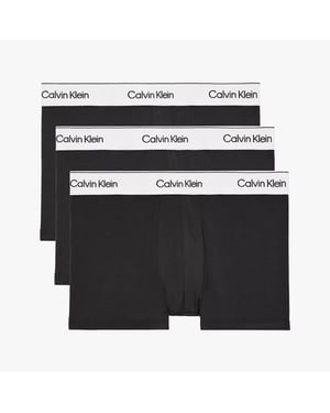 Calvin Klein MODERN COTTON STRETCH Heren 3-Pack Boxers Zwart