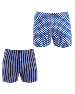 Pack-2 Essential Boxers met elastische band A0100 heren
