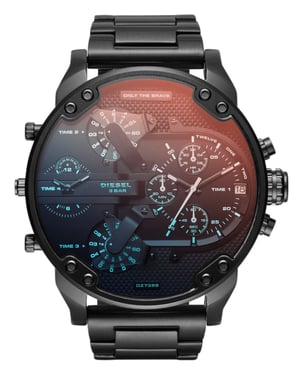 Diesel Mr. Daddy 2.0 Heren Zwarte Horloge DZ7395