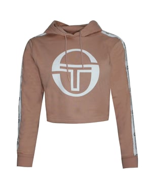 Sergio Tacchini Goran Hoodie Womens Cropped Sweatshirt Roze Trui 38072 710