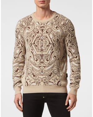 Pullover Ronde Hals Paisley