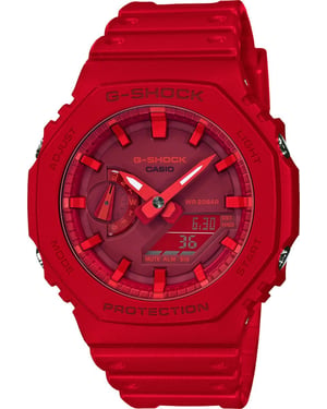 Casio G-shock Heren Rood Horloge GA-2100-4AER