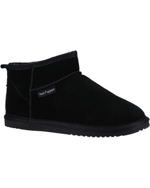 Hush Puppies Ashanti Suède Vrouwen Pantoffels Zwart