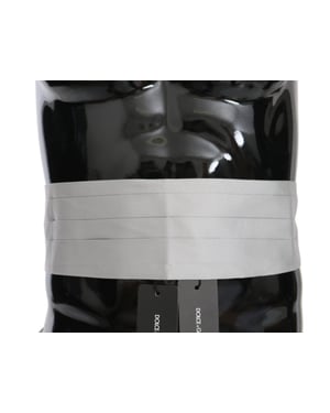 Dolce & Gabbana Grijze Mannen Taille Riem 100% Zijde Cummerbund