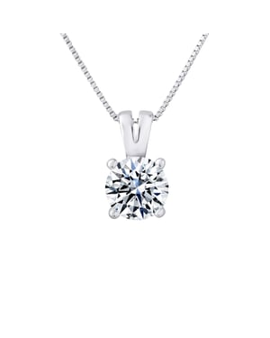 Solitaire hanger Big Railroad Zirkonium 925 Zirkoniumoxide wordt geleverd met een ketting aangeboden