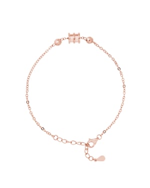 Vat zilver 925 roze vergulde armband