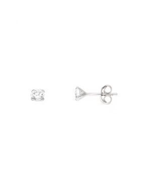 4 mm Zirkoniumoxide Oorchips Set 4 Silver Claws 925 - Eclat 4