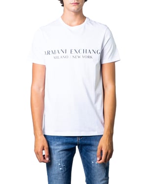 Armani Exchange Heren T-Shirt In Wit