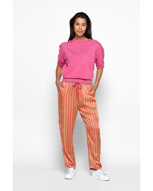 Caroline Tensen Florida Print Broek Roze / Oranje