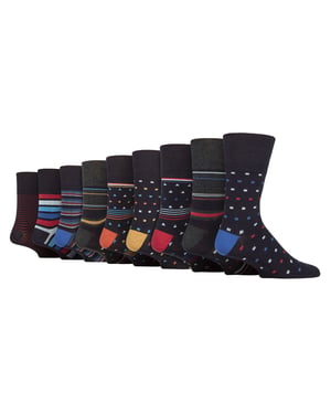 Gentle Grip - Heren 9 Paar Bamboe Sokken Multipack - SOMRM080910