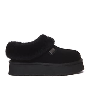 EVER AU Dames Leren Pantoffels - Topknot