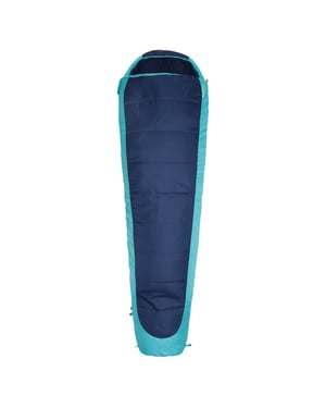 Mountain Warehouse Unisex Microlite 500 mummyslaapzak met linkse ritssluiting voor volwassenen (Blauw)