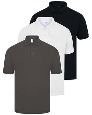 Kruze | Heren Poloshirts (3-pack) - ZWRT/D.GRJS/WIT