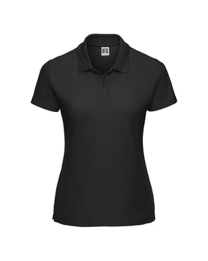 Russell Dames/Dames Klassiek Polycotton Poloshirt (Zwart)