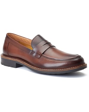 Base London Ivey Leder Heren Boombruin Loafers