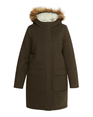 Dreimaster Winter parka Dames donkere olijf