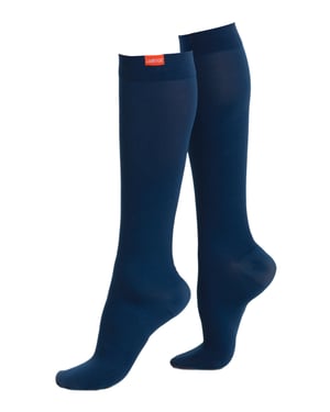 Vochtafvoerende nylon 15-20 mmhg compressiesokken - Marine