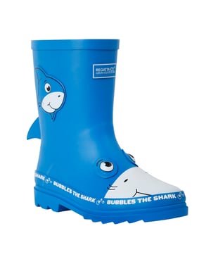 Regatta Kinderen/Kinderen Mudplay II Bubbles De Haai Wellington Laarzen (Blauw)