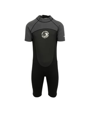 Regatta Heren kort wetsuit (Zwart/Donkergrijs/Wit)