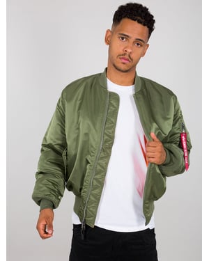 Alpha Industries Heren MA-1 Bomber Jacket in Sage Green