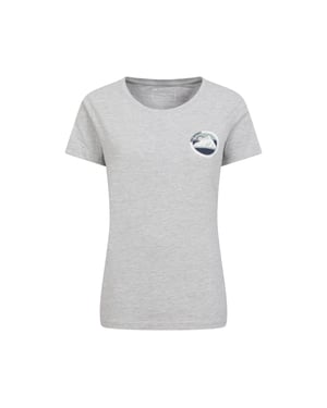 Mountain Warehouse Dames/Dames Lake District Tree Ring Organic T-shirt (Grijs)