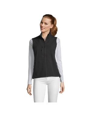 SOLS Dames/Dames Rallye Softshell Mouwloos Gilet (Zwart)
