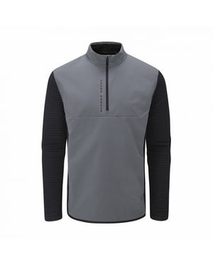 Under Armour Evolution Daytona heren grijs-zwart hybride golfsweater