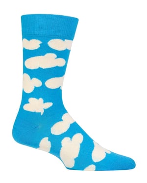 Happy Socks - Noviteit Wolk Ontwerp Sokken | Geweldig Cadeau - Bewolkt