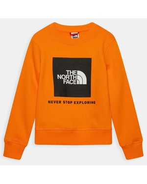 The North Face jeugdbox sweatshirt met ronde hals in geel