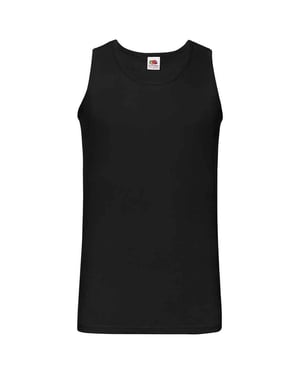 Fruit of the Loom Heren sportvest top (Zwart)