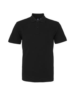 Asquith & Fox Heren Poloshirt met korte mouwen (Zwart)