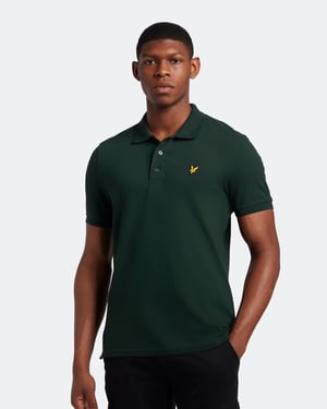 Lyle & Scott Polo SS Plain Polo Shirt Groen