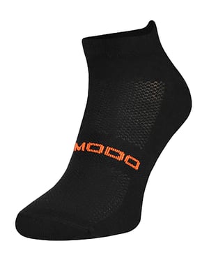 Merinowol hardloopsokken | Comodo | Lichtgewicht gedempte enkelsportsokken voor heren en dames - Zwart