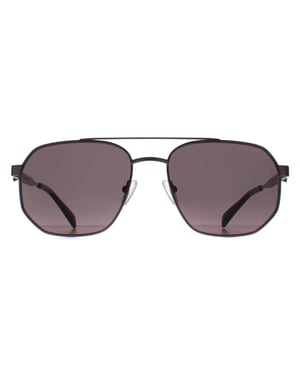 Alexander McQueen Aviator Unisex Ruthenium Grijs AM0458S